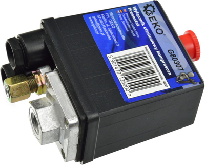 Пресостат за компресор Geko 70, 12 bar, 240V 16A, црн