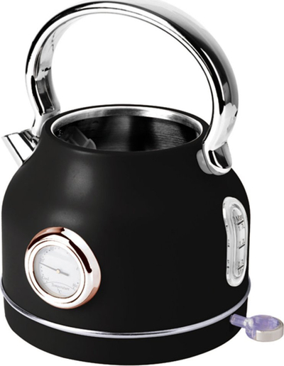 Ibrik elektrik Berlinger Haus BH-9513, 1.7L, me termometër, Black Rose i zi