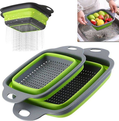 Set kulluese silikoni Home Appliances, 2 copë, e hirtë/e gjelbër