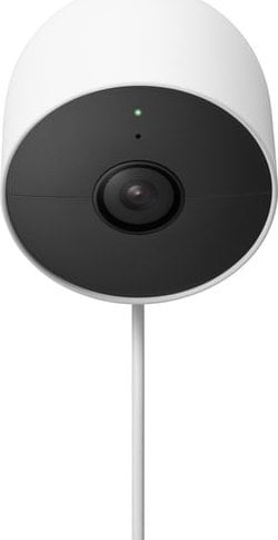 Kamerë sigurie Google Nest Cam GA01317-FR, Wi‑Fi, që s’e ha moti, e bardhë