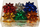 Rozetë dekorative GRZESIAK Large Shiny, set me 12 copë, 10 cm, ngjyra t'përziera