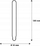 Llambë LED SEGULA T30 E27, 8W, 1900K, transparente