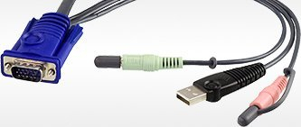 Adaptër KVM ATEN KA7176, USB VGA në Cat5e/6, me audio, i zi