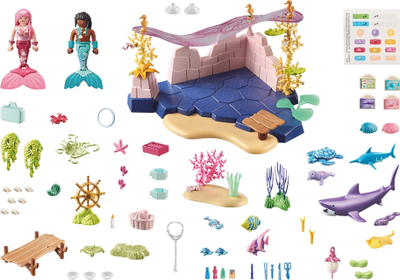 Set lodrash Playmobil Princess Magic 71499, Mermaid Sealife Care, 114 pjesë, shumëngjyrësh