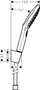 Set dushi Hansgrohe Raindance Select E 120, dush dore 12.5 cm, 3 rryma, krom