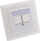 Kornizë InLine Frame Set, për 2 porta RJ45 Keystone, dalje 90°, e bardhë