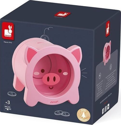 Qyp kursimi druri Janod Pig, dizajn derrkuc, ngjyrë rozë