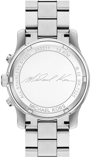 Orë dore për femra Michael Kors Runway Chronograph, e argjendtë