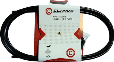 Kabllo për frena të biçikletës Clarks 2P me Teflon, 5 x 2000 mm, e zezë