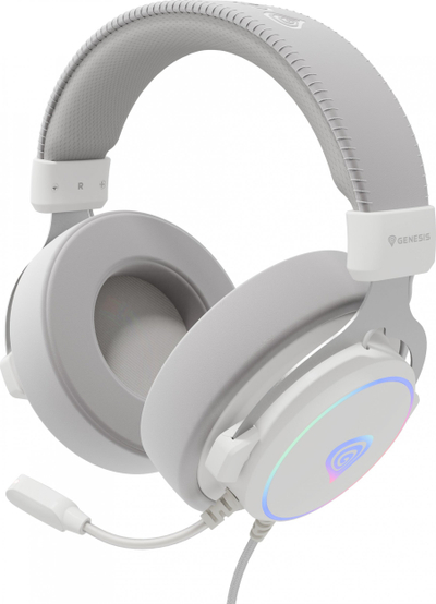 Kufje gaming Genesis Neon 764, USB, me menaxhim kabllo, të zeza