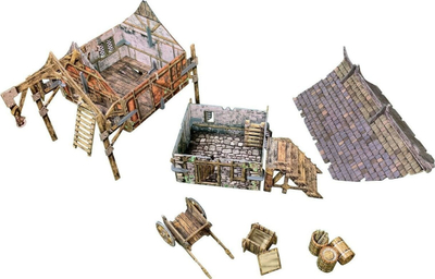 Set terreni Battle Systems Fantasy Storage Barn, 28–35mm, karton