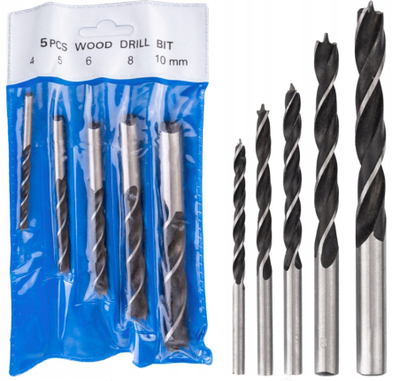 Set frezash druri Richman B0080, 4 10 mm, 5 copë, metalik