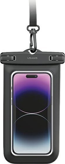 Etui uji-rezistent Usams US-YD012, për telefona deri 6.7\", IP68, i zi