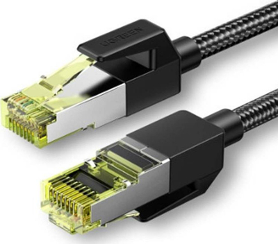 Kabllo rrjeti Ugreen NW150, Ethernet RJ45 Cat.7 F/FTP, 0.5 m, e zezë