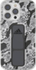 Maskë telefoni Adidas SP Clear Grip Paisley për iPhone 13 / 13 Pro 6.1", me mbajtëse, transparente me të zezë