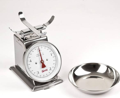 Peshore kuzhine mekanike Girmi PS90, 5kg, çelik inox, argjendtë