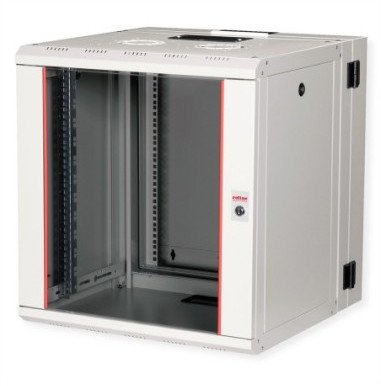 Kabinet muri ROLINE Wall Cabinet Pro 12U, 48.26cm, për pajisje 19", gri