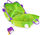Детски куфер Trunki Ride-On Dinosaur Dudley TRU0126, 18L, зелен