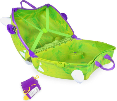 Детски куфер Trunki Ride-On Dinosaur Dudley TRU0126, 18L, зелен