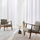 Perde Douceur d'Interieur Naomie, 140 x 280 cm, e bardhë