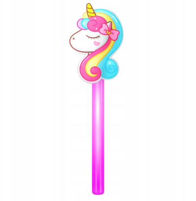 Shkop magjik NiceGlow Unicorn, që ndrit në errësirë, 25 cm, shumëngjyrësh