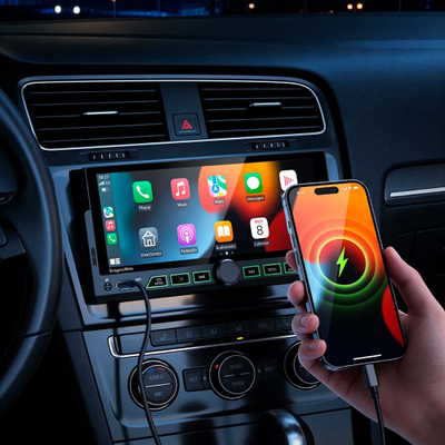 Radio makine Kruger&amp;Matz KM2017, 1 DIN, 6.9", CarPlay Android Auto