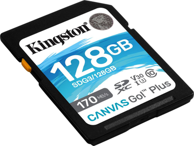 Kartë memorie Kingston Canvas React Plus SD UHS-II, Class 10, e zezë