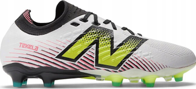 Këpucë futbolli New Balance Tekela V4+ Pro Low FG M ST1FLH45, terren natyral, për meshkuj, të bardha