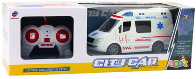 Lodër ambulancë me telekomandë RC, 1:20, drita dhe tinguj, e bardhë