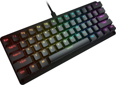 Tastierë mekanike Cougar Puri Mini RGB, e vogël kompakte, USB, e zezë