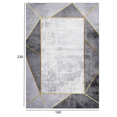 Tepih JOSIANE 160×230 HM7675.23, gri/ bardhë