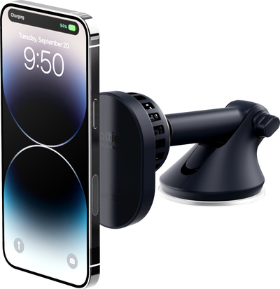 Mbajtëse telefoni për makinë iOttie Velox Pro MagSafe, karikim wireless, ftohje CryoFlow, e zezë
