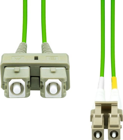 Kabllo fibër optike ProXtend LC SC OM5 Duplex MM, 1.5m, jeshile