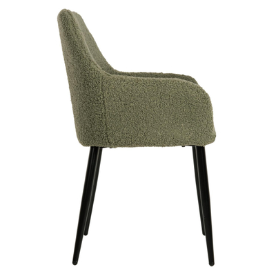 Kolltuk Shelly 57x55x87Hcm (HM8591.03), gjelbër/ zezë