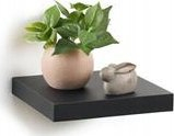 Raft muri Homea Classic, MDF, 25 cm, ngjyrë e zezë
