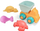 Set lodrash me rërë Ciuciubabka Medium Sand, 4 copë, kamion me forma, shumëngjyrësh