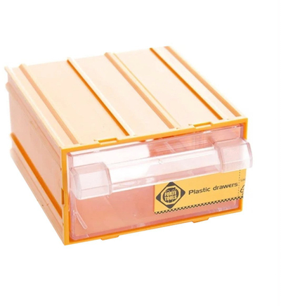 Organizues me sirtar Forte Tools ORGANIZER WITH DRAWERS, 120x110x62mm, plastikë, gri