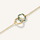 Byzylyk për femra Rosefield Emerald JBEDG-J715, i artë/ i gjelbër