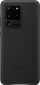 Etui telefoni Samsung Leather Cover Galaxy S20 Ultra, lëkurë origjinale, e zezë