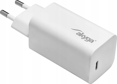 Karikues USB Akyga AK-CH-23, 65W, USB C, i bardhë