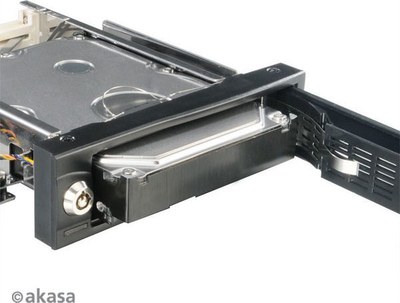 Përshtatës portativ Akasa Lokstor M52, 3.5" SATA HDD deri në 5.25", e zezë
