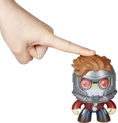 Figurë Marvel Hasbro Mighty Muggs Star Lord, 9.5cm, plastike koleksionuese, shumëngjyrëshe