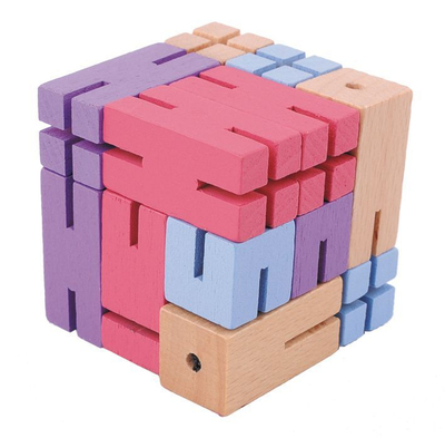 Iq Test Puzzle Boy 3 Violet Purple Lightblue - Fridolin
