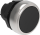 Buton shtytës Lovato Electric, 22 mm, i zi