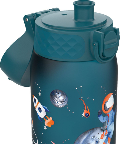 Shishe uji për kalamaj Ion8 Space, 350 ml, kundër rrjedhjes, blu e errët