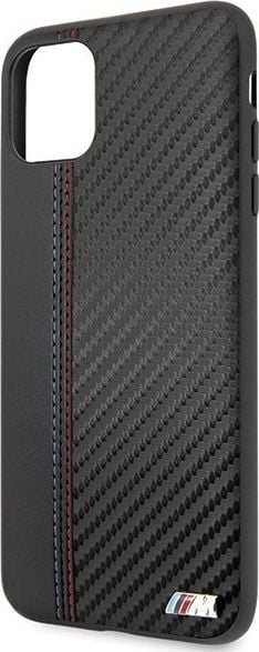 Mbrojtëse telefoni BMW M Sport Carbon Fiber, për iPhone 11 Pro Max, karbon, e zezë