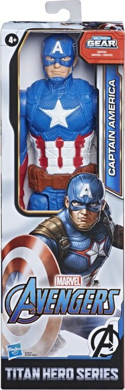 Figurë aksioni Hasbro Marvel Captain America Blast Gear, 30cm, shumëngjyrëshe