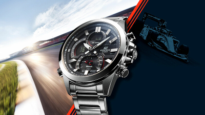 Orë dore për meshkuj Casio Edifice Bluetooth ECB-30D-1AEF, e argjendtë