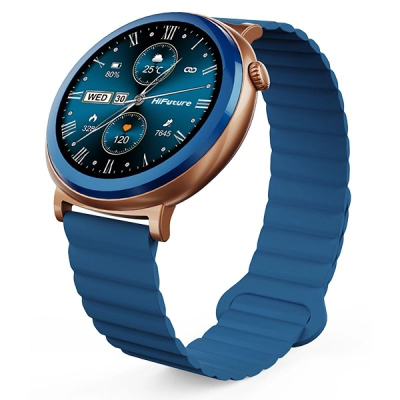 Orë inteligjente HiFuture Aurora HSSW11BL, ekran 1.43" AMOLED, Bluetooth, blu