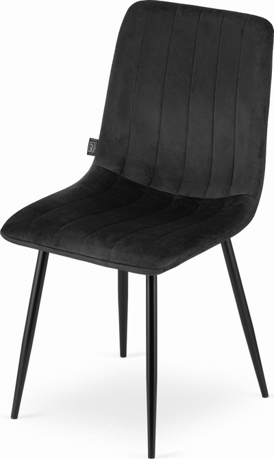 Стол MUF ART Simple Upholstered Velvet, кадифе, метал, црна